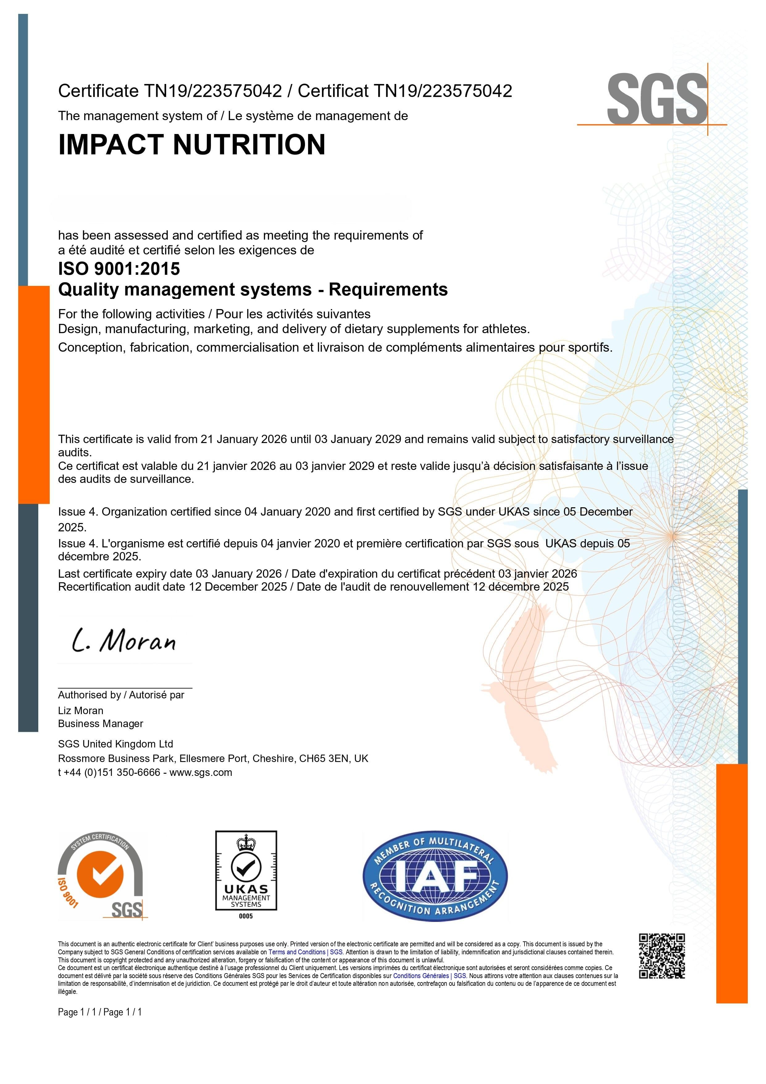 ISO 9001:2015 — L’EXCELLENCE OPÉRATIONNELLE